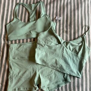Cotton On Matching Mint Workout Set
